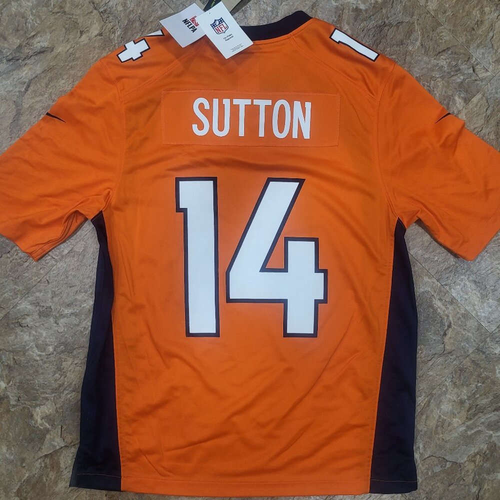 NEW Courtland Sutton Authentic Jersey, Nike, Denver Broncos, Large